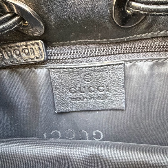 Vintage Gucci Tom Ford Era Black Nylon Small Hobo Shoulder Bag - authentic - Picture 4 of 5